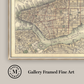 Martha Stewart Perry Street | Urban Map: Vintage Panorama | Framed Contemporary City Wall Art