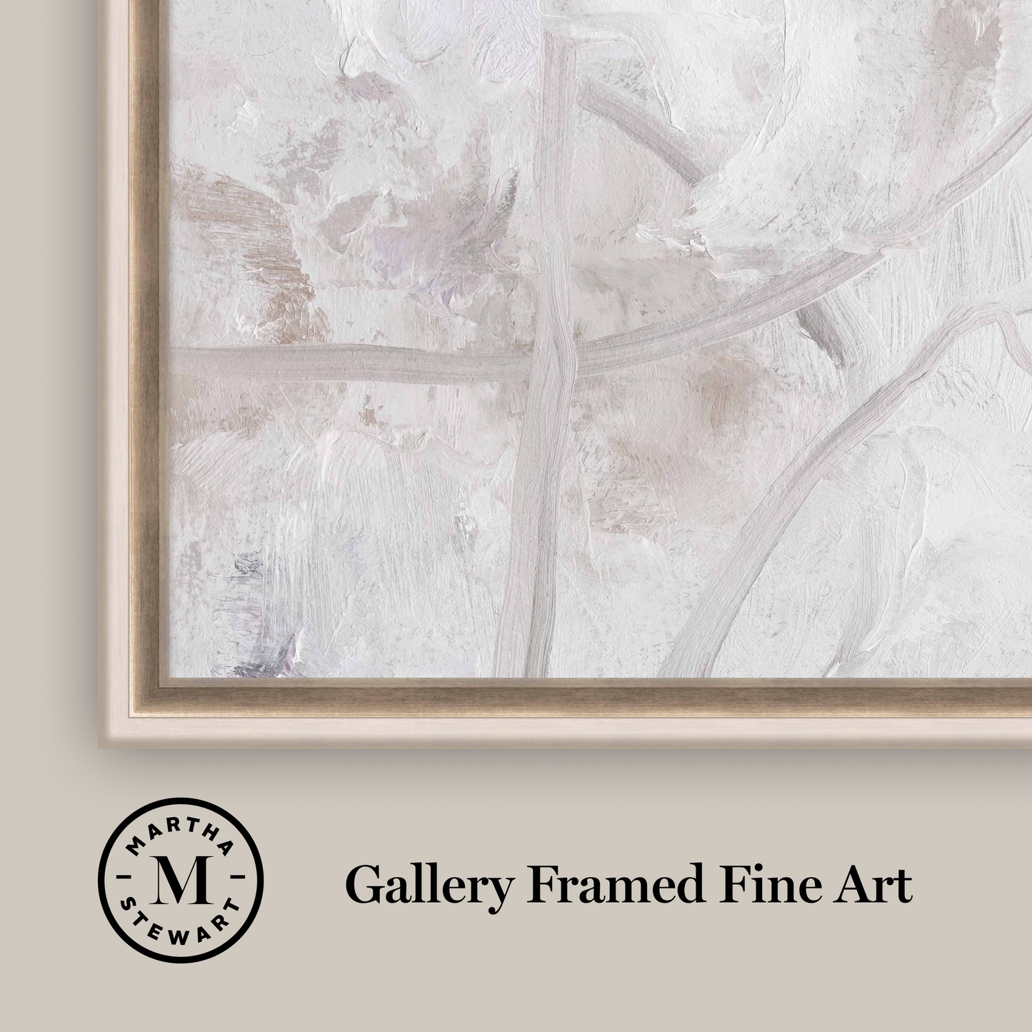 Martha Stewart Perry Street | Modern Abstract: Plaster Study I | Framed Contemporary Textured Wall Art