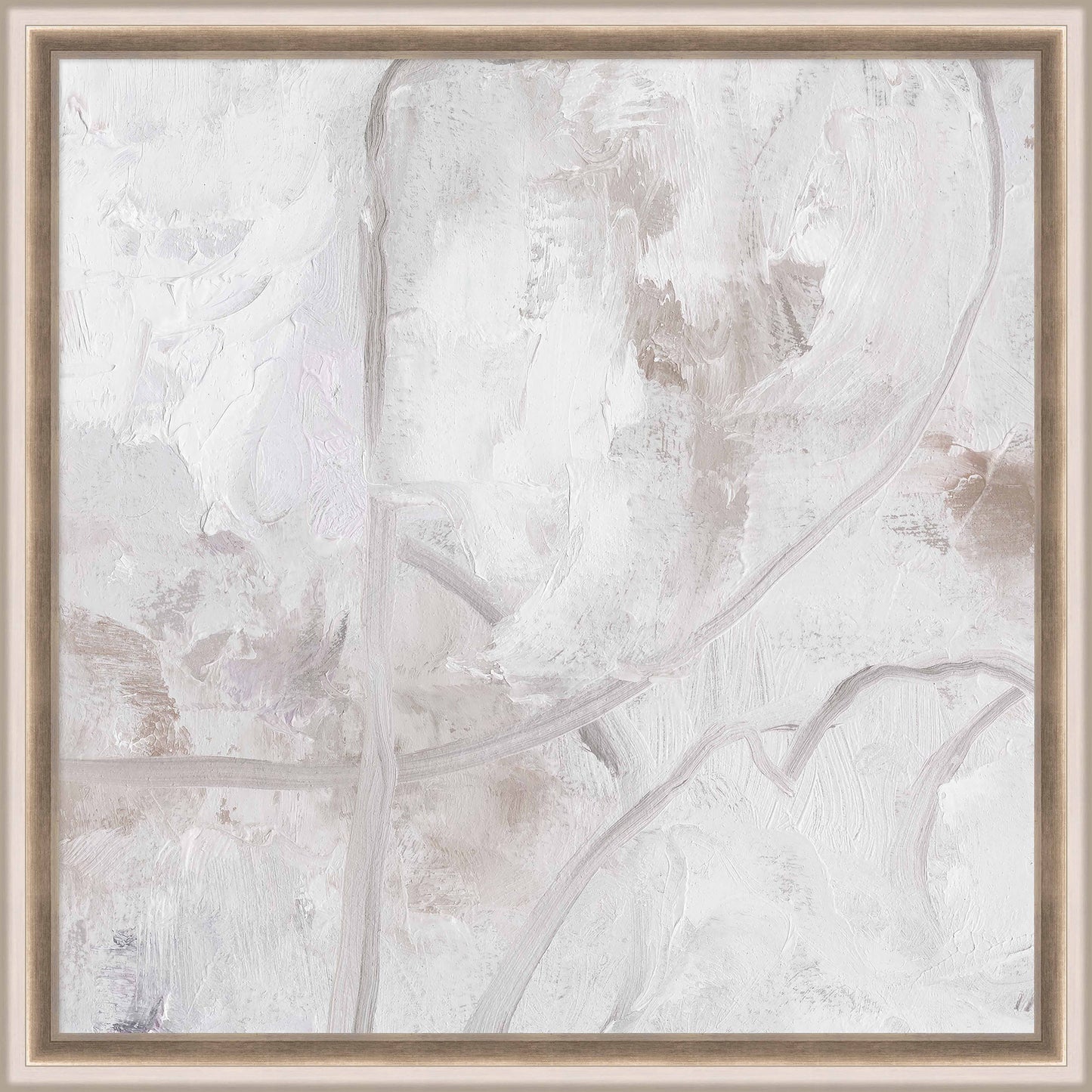 Martha Stewart Perry Street | Modern Abstract: Plaster Study I | Framed Contemporary Textured Wall Art