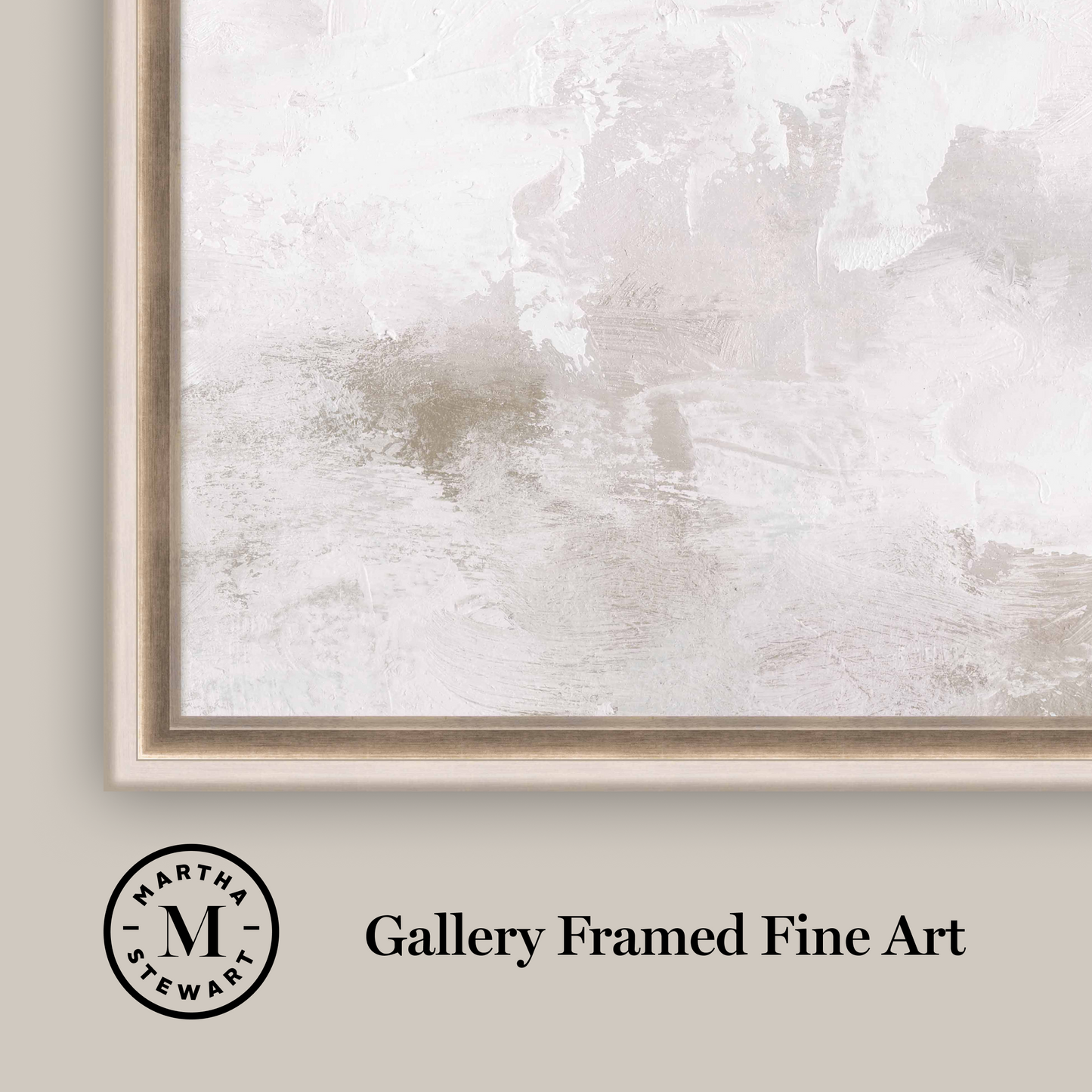 Martha Stewart Perry Street | Modern Abstract: Plaster Study II | Framed Contemporary Minimalist Art