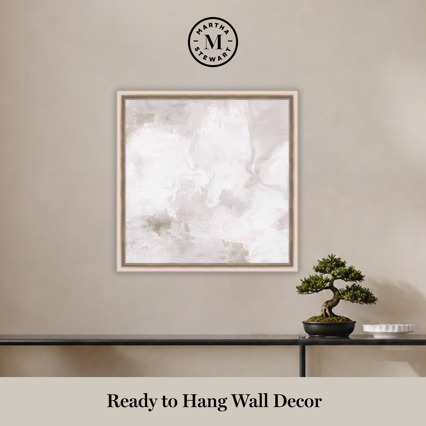 Martha Stewart Perry Street | Modern Abstract: Plaster Study II | Framed Contemporary Minimalist Art