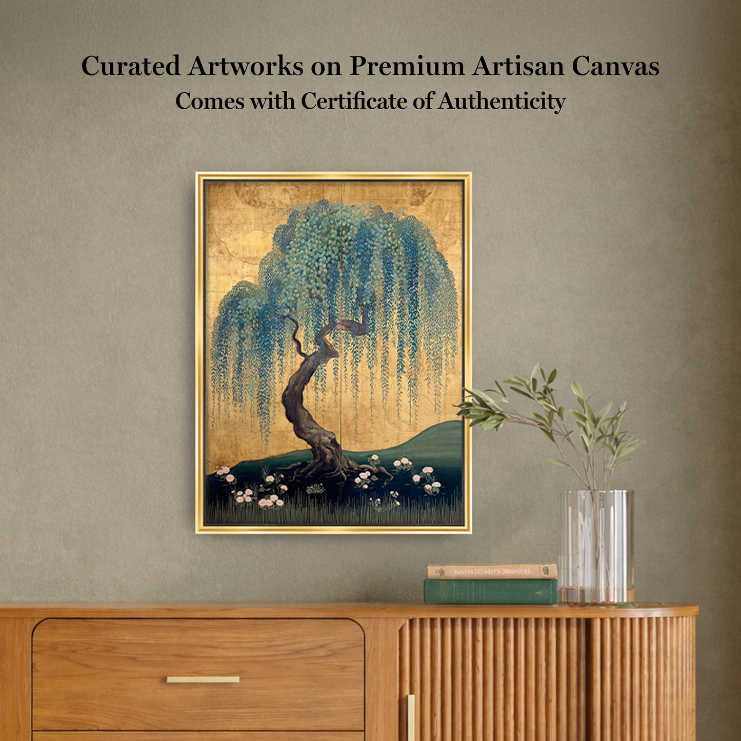 Martha Stewart Perry Street | Modern Landscape: Willow Study I | Framed Contemporary Wall Art
