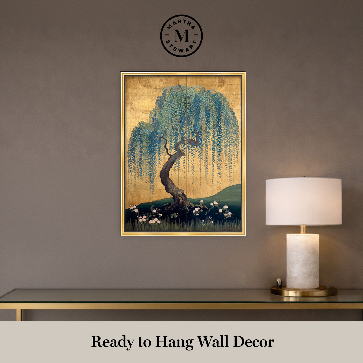 Martha Stewart Perry Street | Modern Landscape: Willow Study I | Framed Contemporary Wall Art