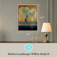 Martha Stewart Perry Street | Modern Landscape: Willow Study II | Framed Contemporary Tree Art