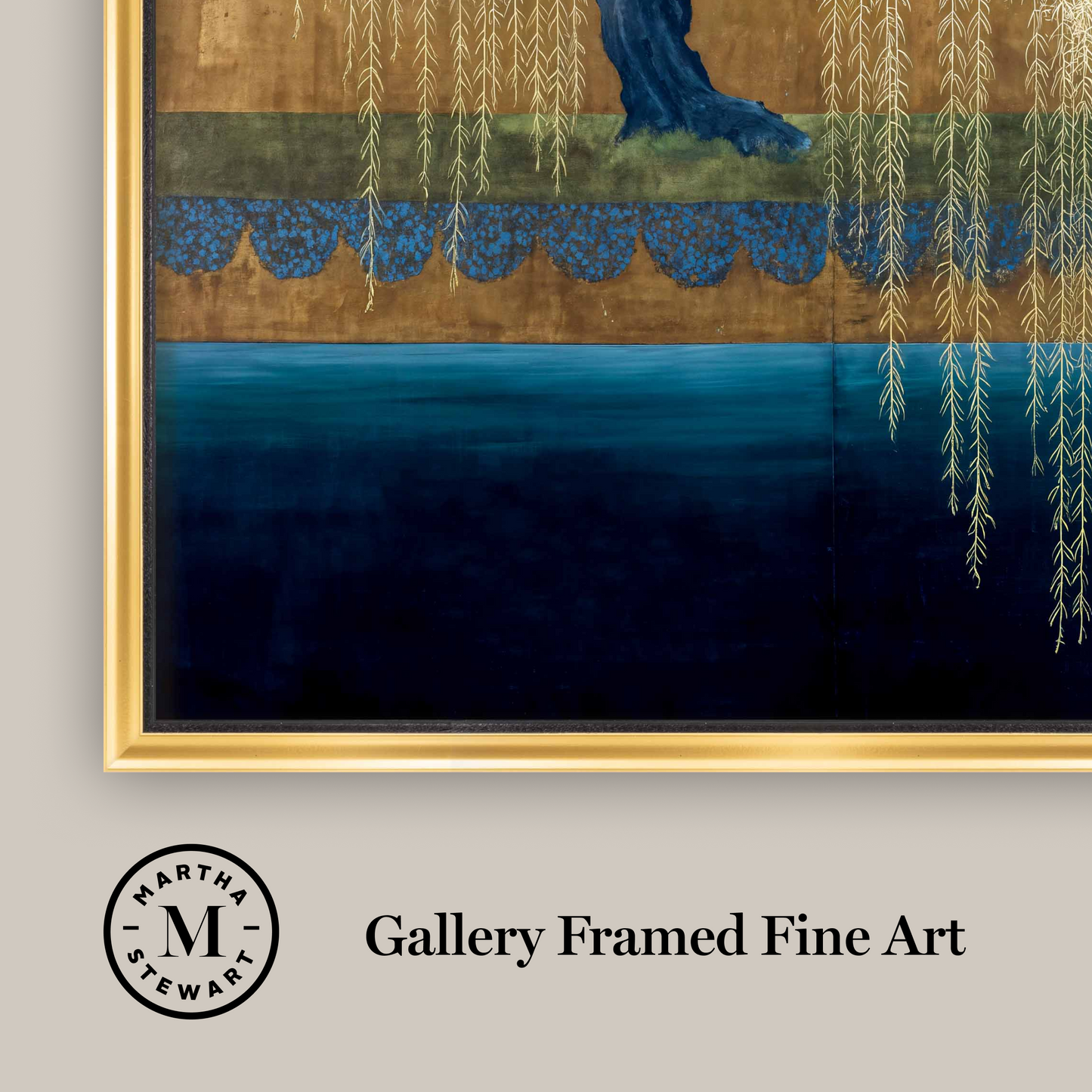 Martha Stewart Perry Street | Modern Landscape: Willow Study II | Framed Contemporary Tree Art
