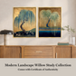Martha Stewart Perry Street | Modern Landscape: Willow Study II | Framed Contemporary Tree Art
