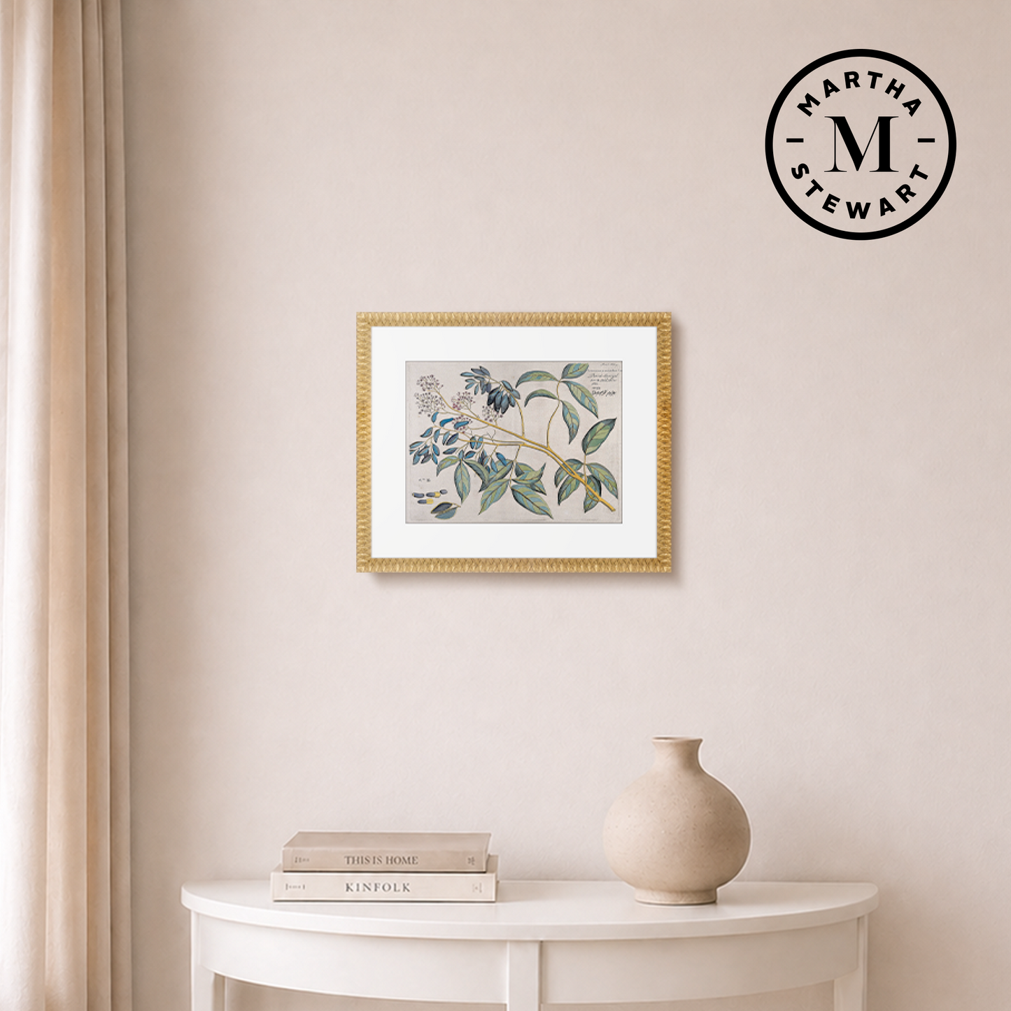 Martha Stewart Bedford | Orchard Botanical: Olive Branch | Framed Country Botanical Wall Art