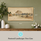 Martha Stewart Bedford | Pastoral Landscape: Tree Line | Framed Country Farmhouse Wall Art