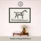 Martha Stewart Bedford | Equestrian Study: Standing Horse | Framed Country Farmhouse Wall Art