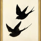 Martha Stewart Bedford | Decorative Bird Silhouette I | Framed Country Farmhouse Wall Art