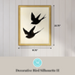 Martha Stewart Bedford | Decorative Bird Silhouette II | Framed Country Farmhouse Wall Art