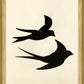 Martha Stewart Bedford | Decorative Bird Silhouette II | Framed Country Farmhouse Wall Art