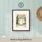 Martha Stewart Bedford | Historic Garden Plan I | Framed Country Farmhouse Wall Art