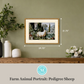 Martha Stewart Bedford | Farm Animal Portrait: Pedigree Sheep | Framed Country Farmhouse Wall Art