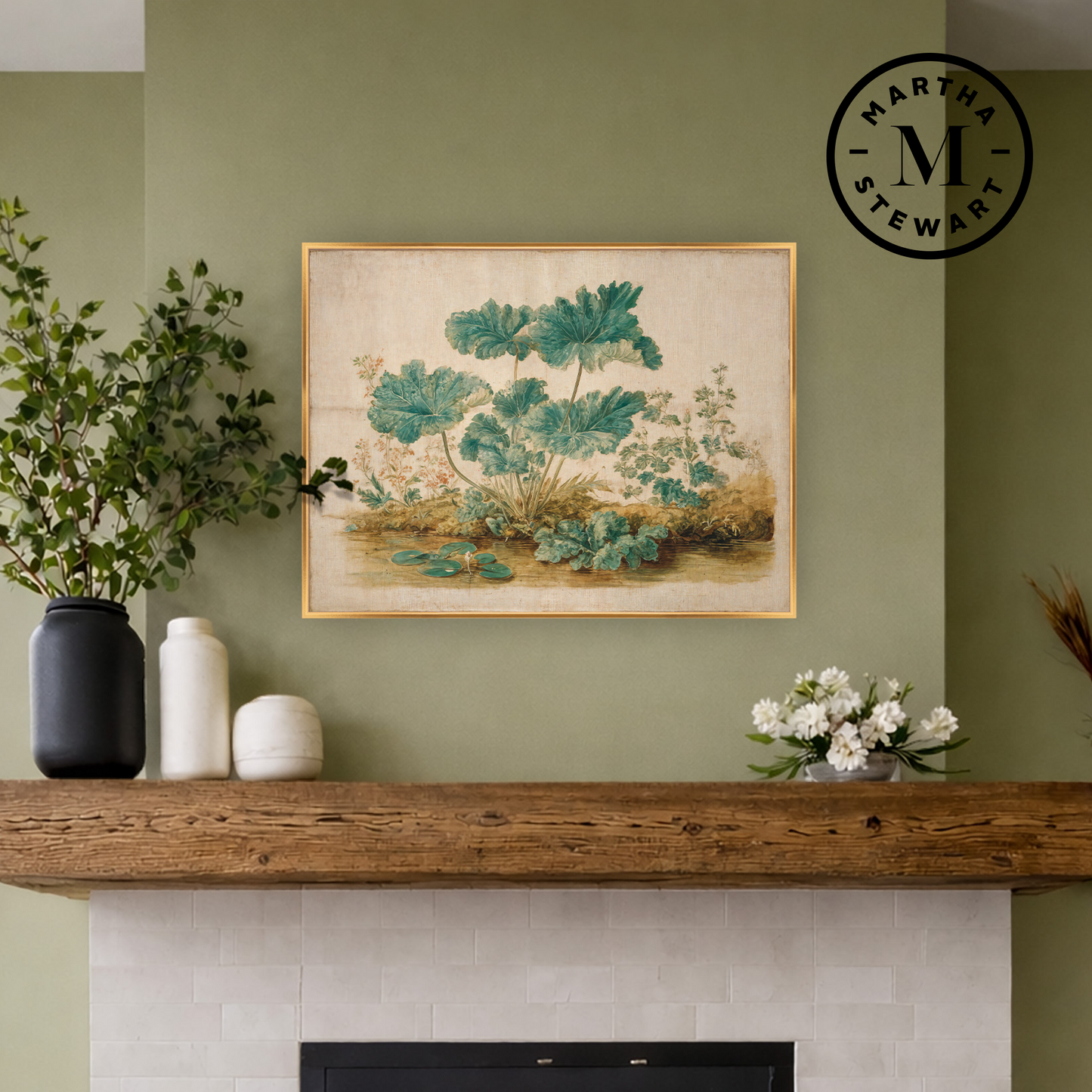 Martha Stewart Bedford | Root Vegetable Study | Framed Country Farmhouse Wall Art