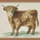 Martha Stewart Bedford | Livestock Portrait: Highland Calf | Framed Country Farmhouse Wall Art