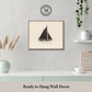 Martha Stewart Lily Pond | Nautical Study: Single Schooner | Framed Coastal Cottage Wall Art