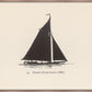 Martha Stewart Lily Pond | Nautical Study: Single Schooner | Framed Coastal Cottage Wall Art