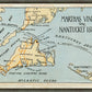 Martha Stewart Lily Pond | Vintage Map: Nantucket Island | Framed Coastal Cottage Wall Art