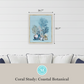 Martha Stewart Lily Pond | Coastal Botanical: Coral Study | Framed Coastal Cottage Wall Art