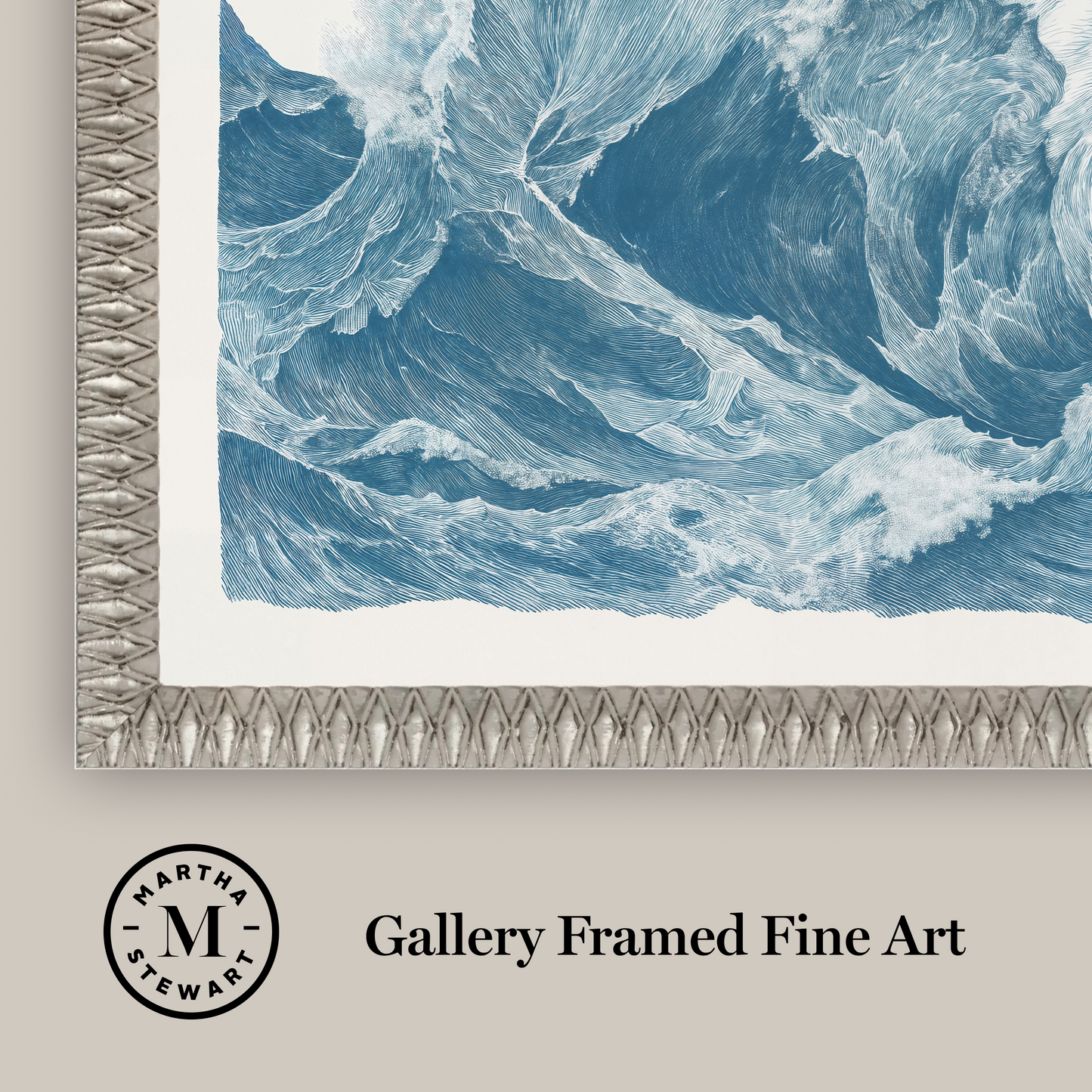 Martha Stewart Lily Pond | Seaside Landscape: Lighthouse | Framed Coastal Cottage Wall Art