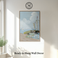 Martha Stewart Lily Pond | Harbor Scene: Sailboat | Framed Coastal Cottage Wall Art