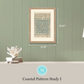 Martha Stewart Lily Pond | Coastal Pattern Study I | Framed Coastal Cottage Wall Art