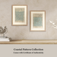 Martha Stewart Lily Pond | Coastal Pattern Study I | Framed Coastal Cottage Wall Art
