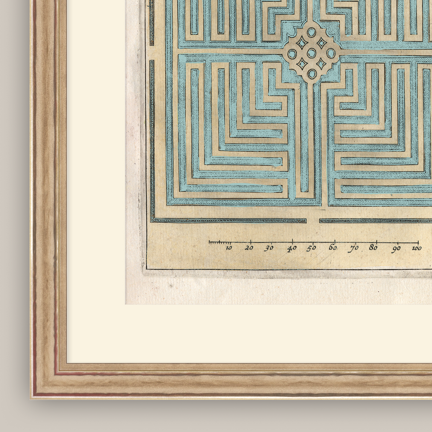 Martha Stewart Lily Pond | Coastal Pattern Study II | Framed Coastal Cottage Wall Art