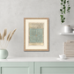 Martha Stewart Lily Pond | Coastal Pattern Study II | Framed Coastal Cottage Wall Art