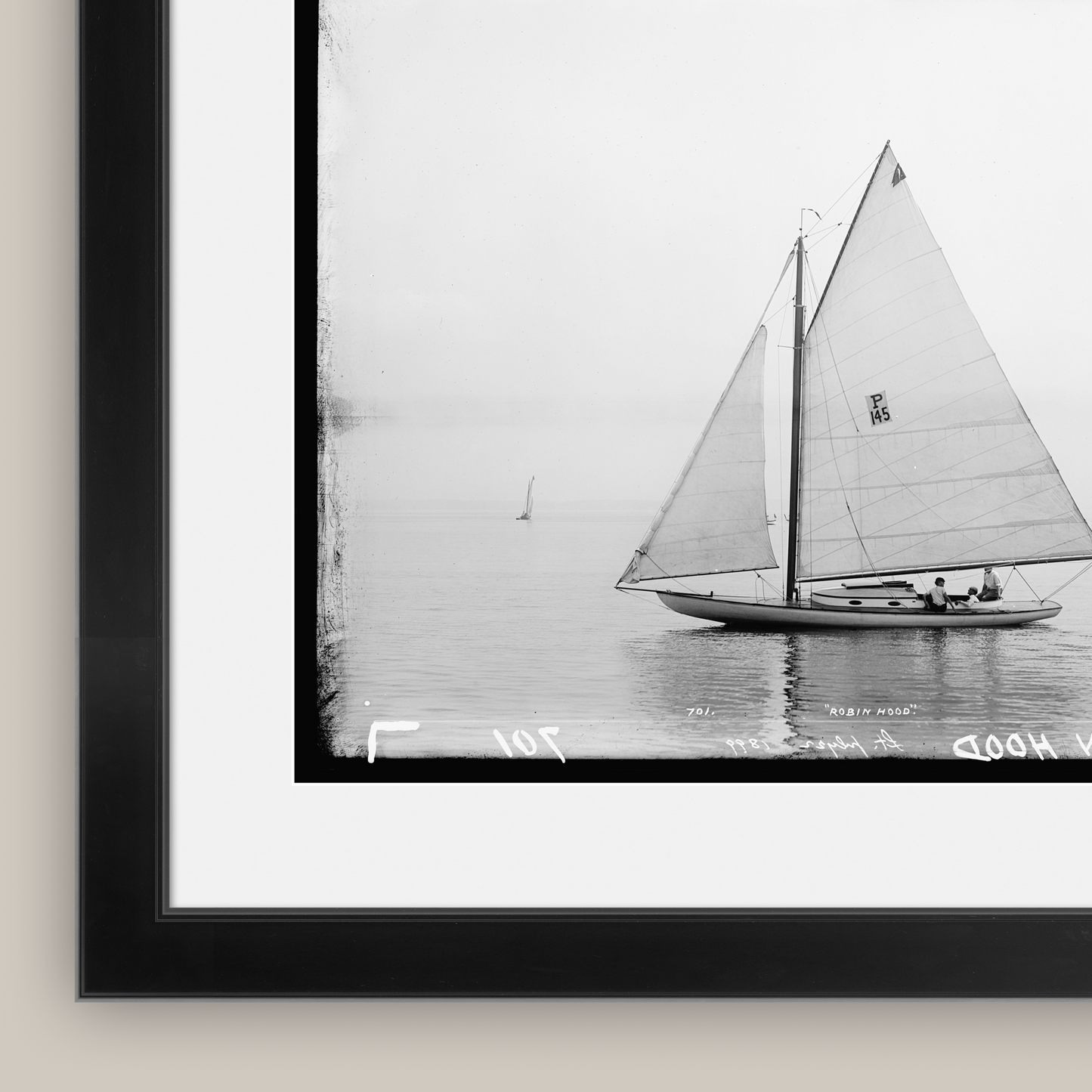 Martha Stewart Lily Pond | Nautical Photography: Sailboat I | Framed Coastal Cottage Wall Art