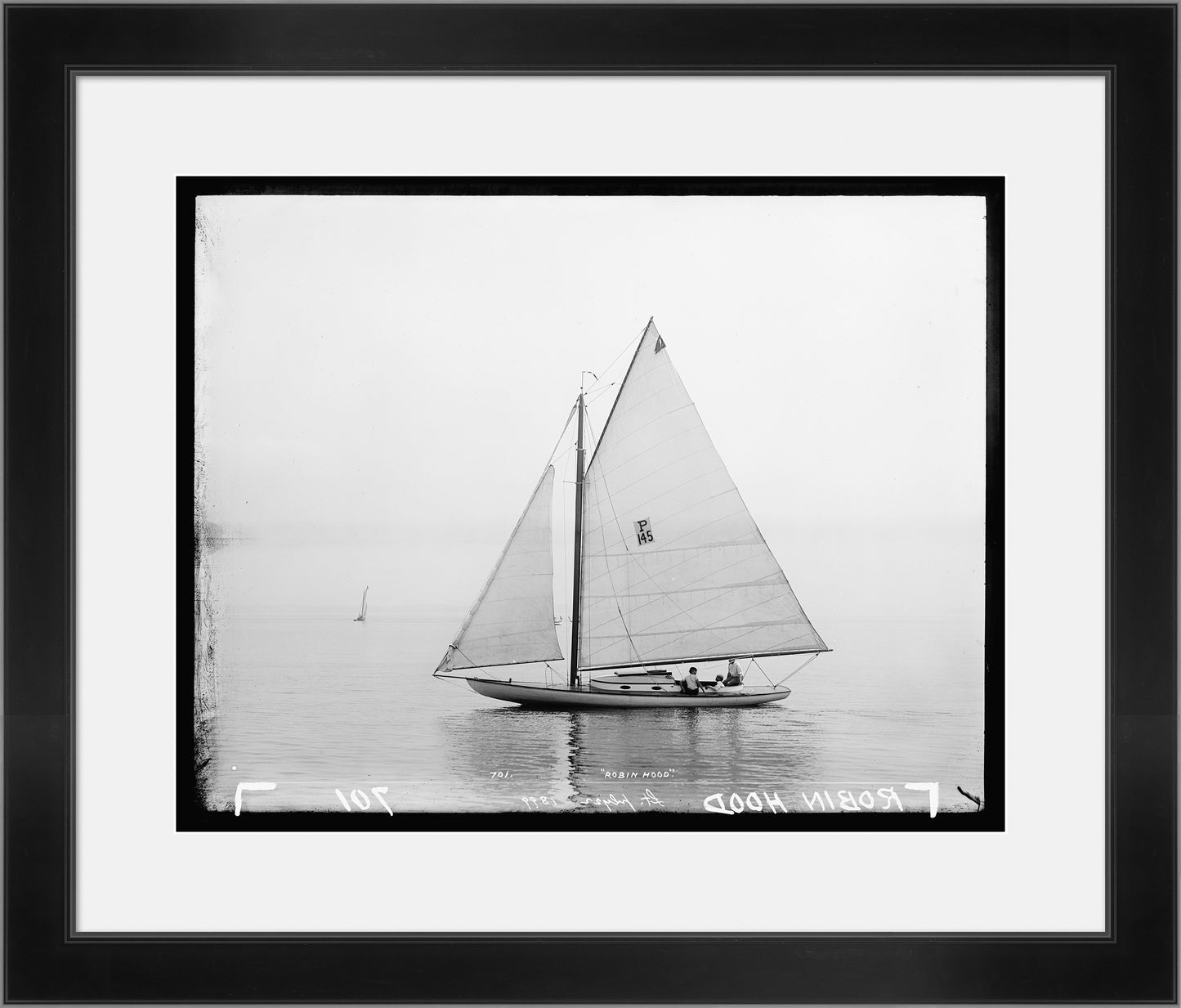 Martha Stewart Lily Pond | Nautical Photography: Sailboat I | Framed Coastal Cottage Wall Art