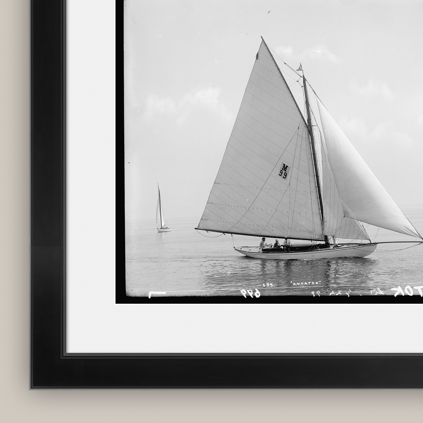 Martha Stewart Lily Pond | Nautical Photography: Sailboat II | Framed Coastal Cottage Wall Art