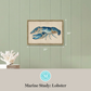 Martha Stewart Lily Pond | Marine Study: Lobster | Framed Coastal Cottage Wall Art
