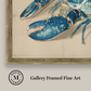 Martha Stewart Lily Pond | Marine Study: Lobster | Framed Coastal Cottage Wall Art
