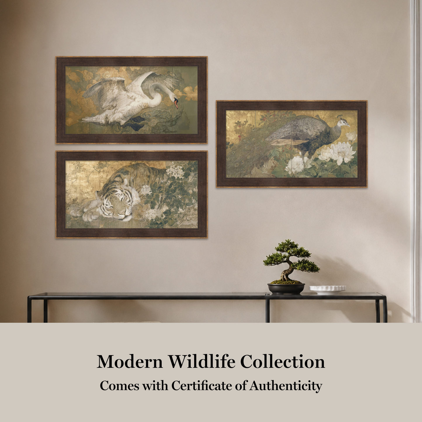 Martha Stewart Perry Street | Modern Wildlife: Peacock in Bloom | Framed Contemporary Animal Art