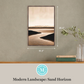 Martha Stewart Perry Street | Modern Landscape: Sand Horizon | Framed Contemporary Abstract Wall Art