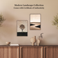 Martha Stewart Perry Street | Modern Landscape: Sand Horizon | Framed Contemporary Abstract Wall Art
