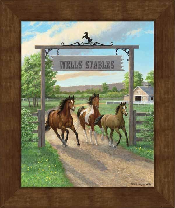 Seize the Day—Horses - Personalized Framed Canvas