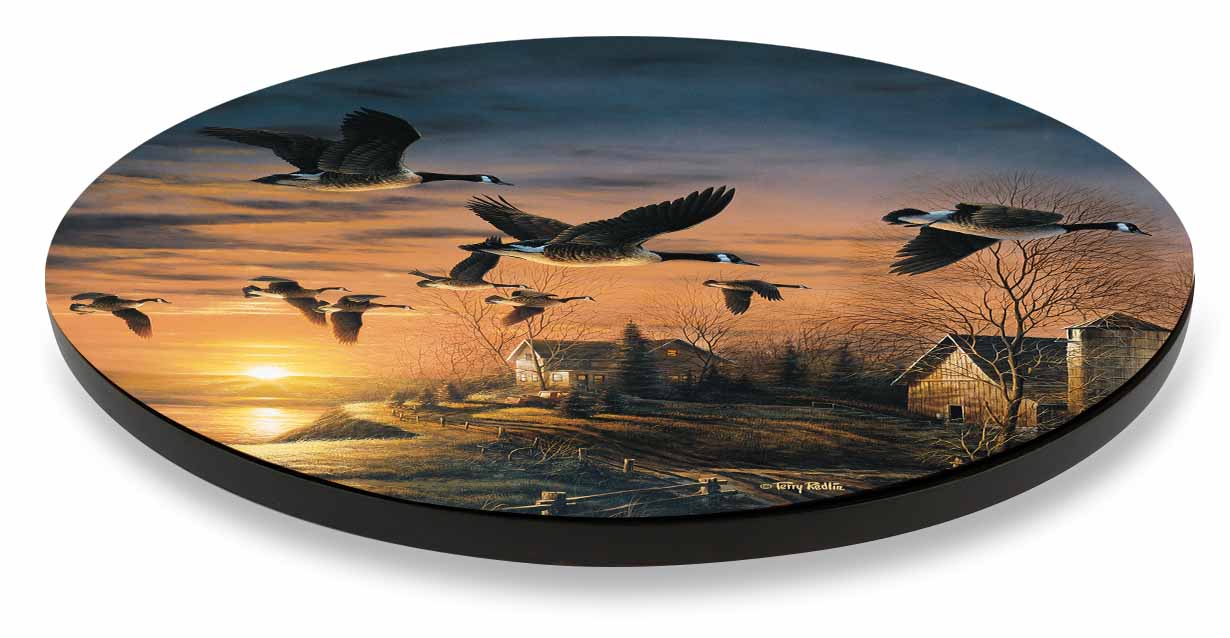 Sundown - Geese  18" Lazy Susan Turntable