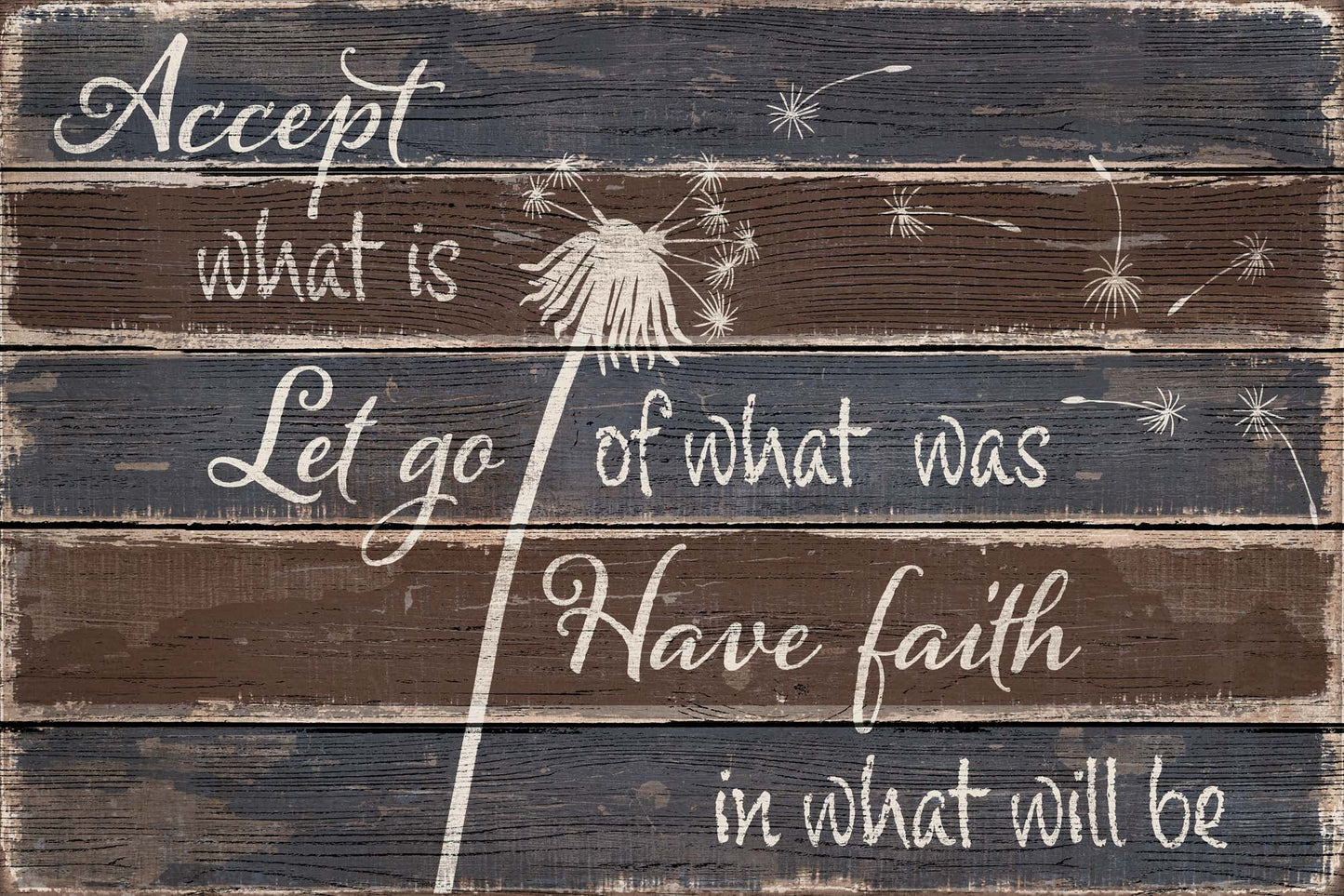 Accept... Have Faith - 12" x 18" Wood Sign