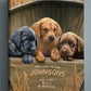 All Hands on Deck—Lab Puppies - 20.5" x 16" Personalized Wrapped Canvas