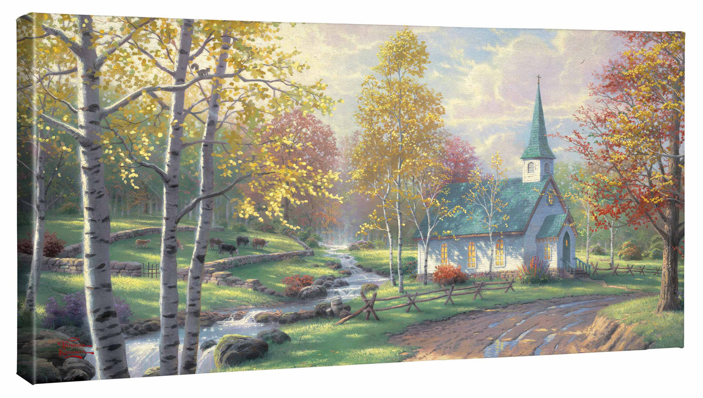 The Aspen Chapel - 16" x 31" Gallery Wrapped Canvas