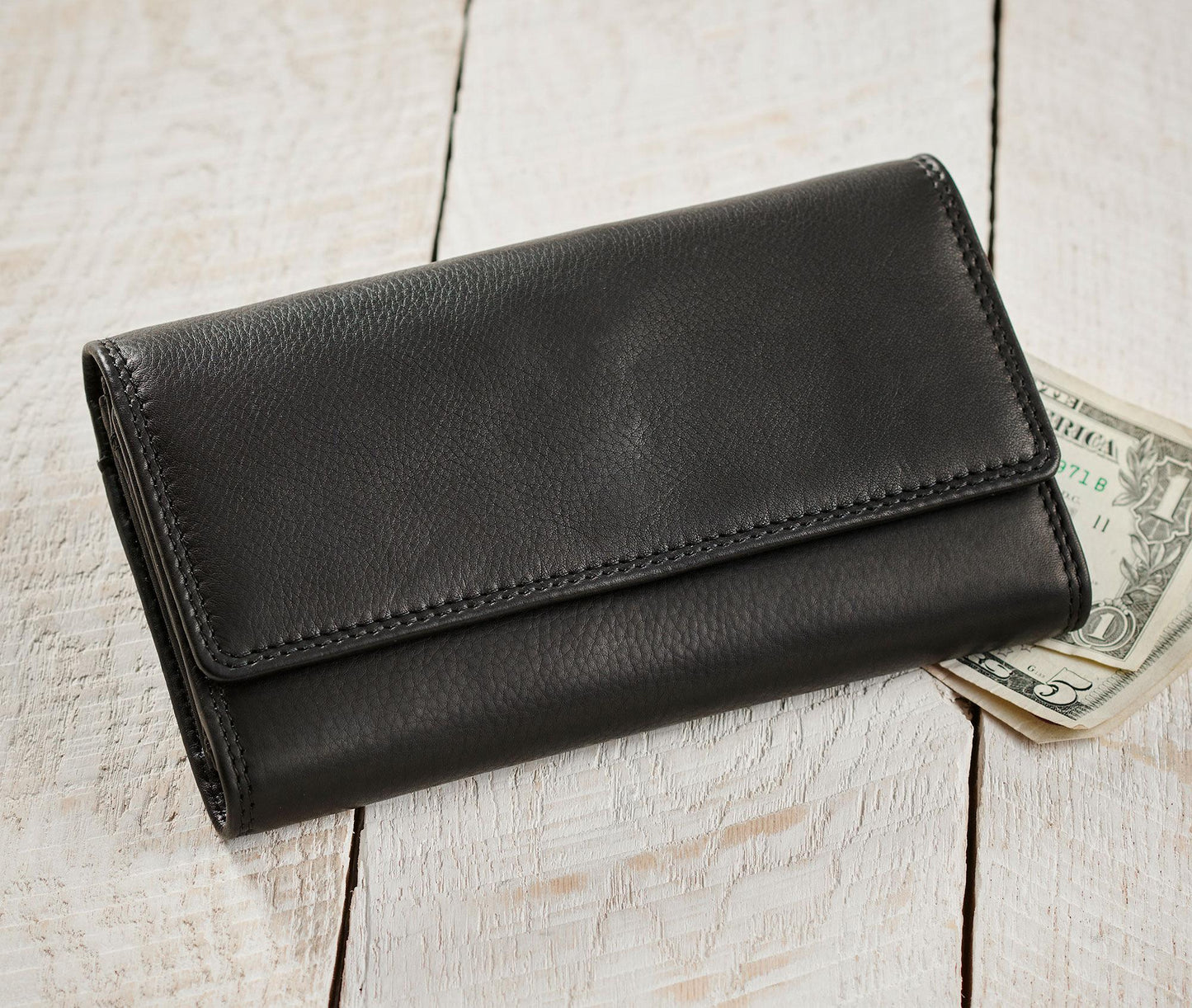 Black Voyager Leather - Wallet
