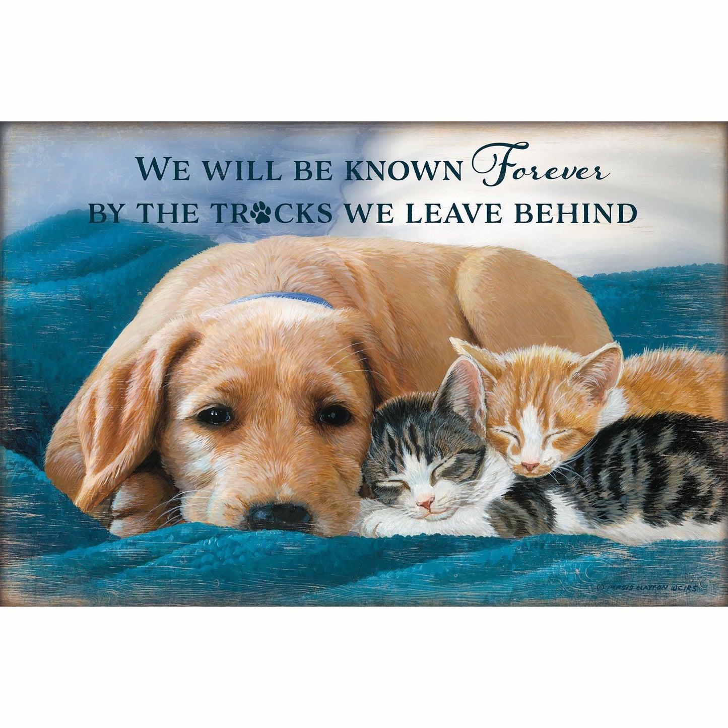 Bowser's Pals—Tracks We Leave - 12" x 18" Wood Sign