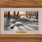 Browsing—Whitetail Deer - 5.25" x 9.25" Framed Oak Collage