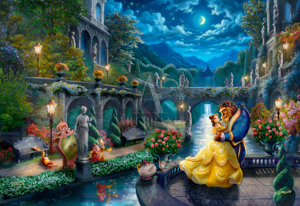 Disney's Beauty and the Beast - Courtyard Dance - Limited Edition Canvas