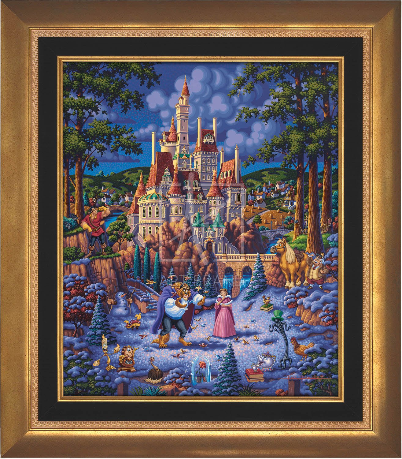 Beauty and the Beast Finding Love - Limited Edition Canvas (SN - Standard Numbered)