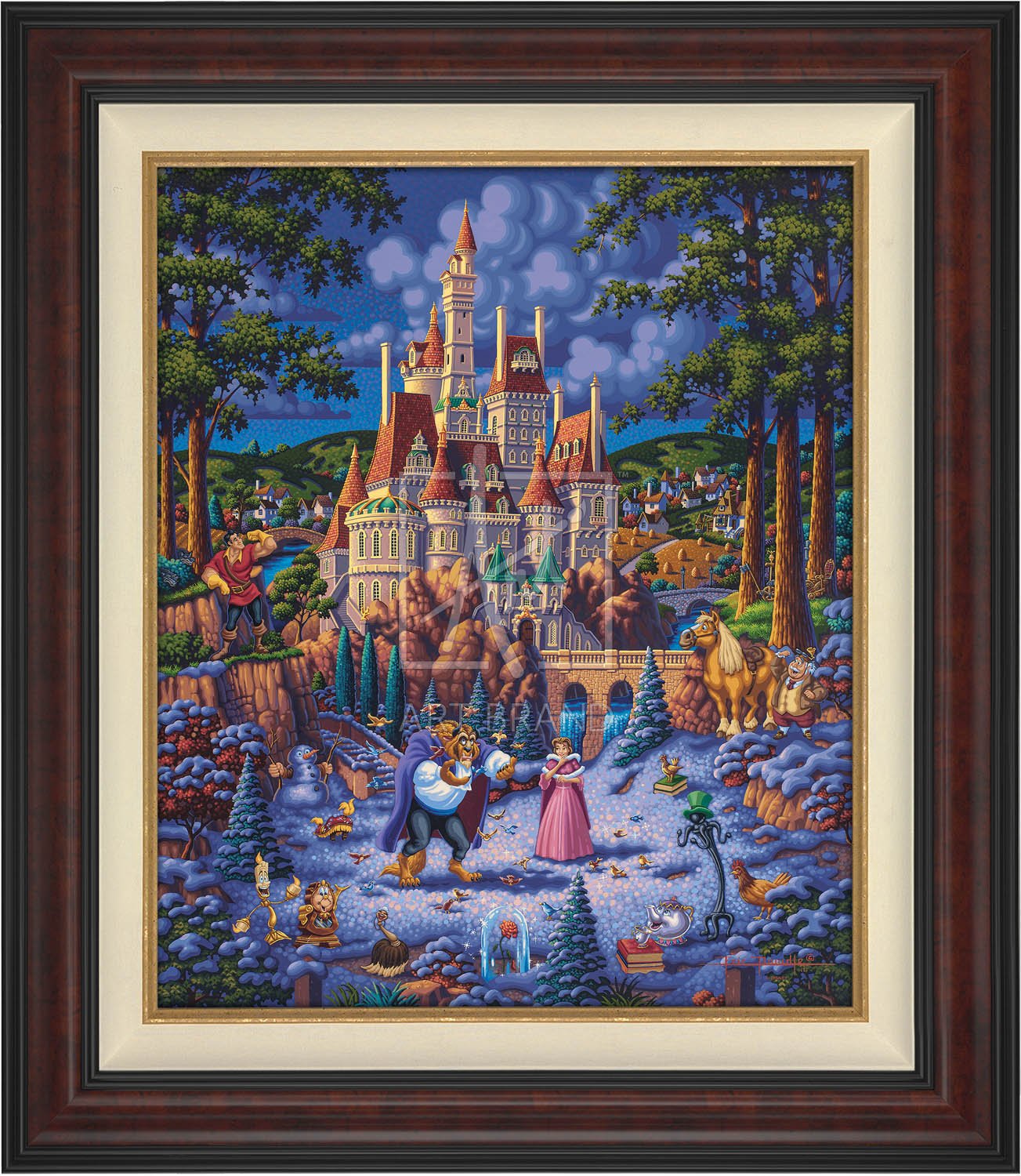 Beauty and the Beast Finding Love - Limited Edition Canvas (AP - Artist Proof)