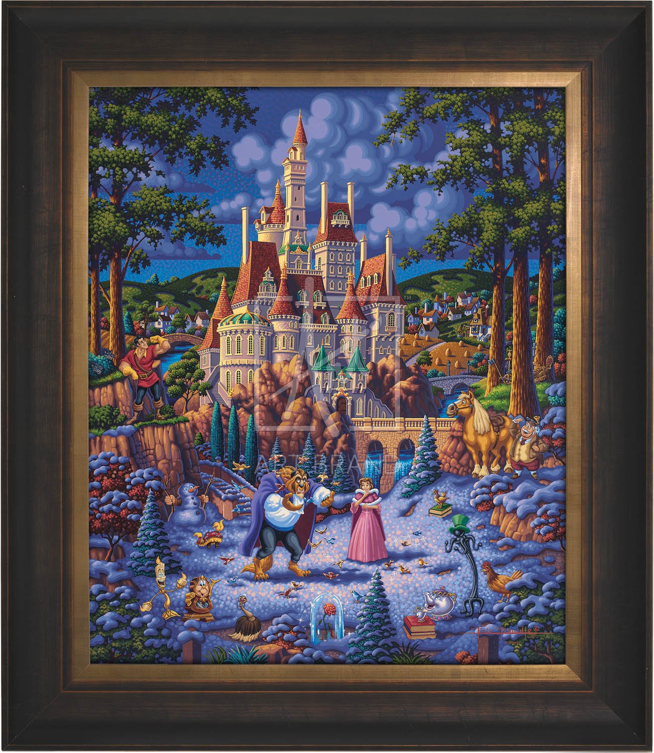 Beauty and the Beast Finding Love - Limited Edition Canvas (SN - Standard Numbered)